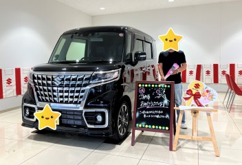 M様、本日スペーシアカスタムご納車させていただきました！！